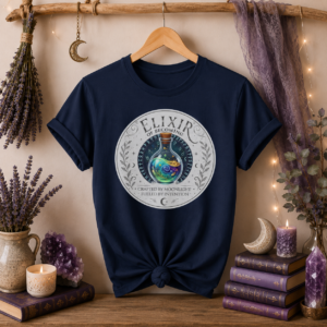 Elixir of Becoming Softstyle T-Shirt (Front Design) | Mystical Potion Graphic Tee | Mystic Moon Root