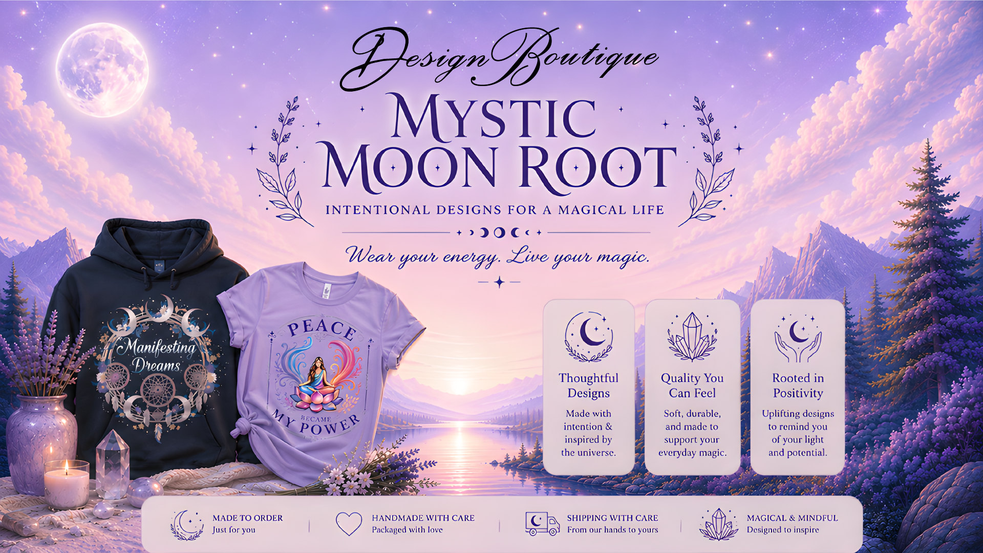 Wear Your Energy - Celestial Apparel by Mystic Moon Root