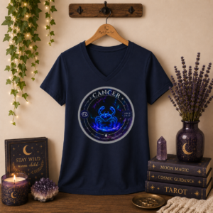 CANCER Astro Alignment Zodiac V-Neck Shirt | Mystic Moon Root