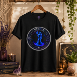 VIRGO Astro Alignment Zodiac V-Neck Shirt | Bella + Canvas 3005 Women's Astrology Tee | Celestial Zodiac Sign T-Shirt | Mystic Moon Root