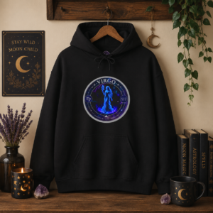 VIRGO Astro Alignment Zodiac Hoodie | Astrology Hoodie | Celestial Zodiac Sweatshirt | Cosmic Star Sign Hoodie | Mystic Moon Root