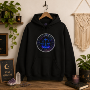 LIBRA Astro Alignment Zodiac Hoodie | Astrology Hoodie | Celestial Zodiac Sweatshirt | Cosmic Star Sign Hoodie | Mystic Moon Root