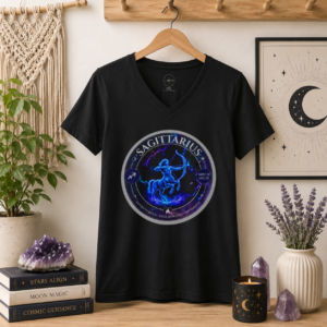 SAGITTARIUS Astro Alignment Zodiac V-Neck Shirt | Mystic Moon Root