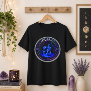 AQUARIUS - Astro Alignment Zodiac T-Shirt | Mystic Moon Root