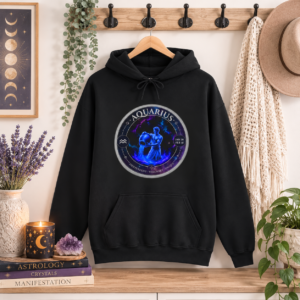 AQUARIUS Astro Alignment Zodiac Hoodie | Mystic Moon Root