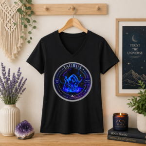 TAURUS Astro Alignment Zodiac V-Neck Shirt | Mystic Moon Root