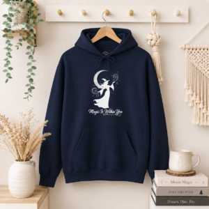 Enchantress of the Night Gildan 18500 Hoodie | Spiritual Apparel | Mystic Moon Root
